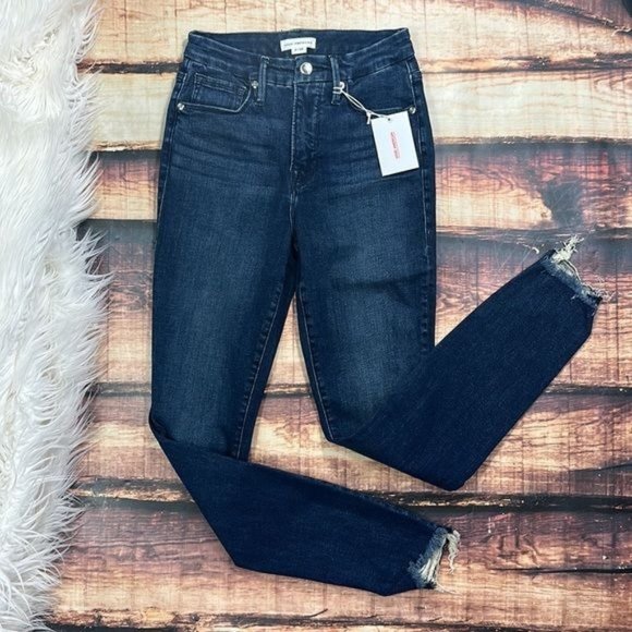 Good American Denim - RELISTED  Good American GoodLegs Skinny Jeans Dark